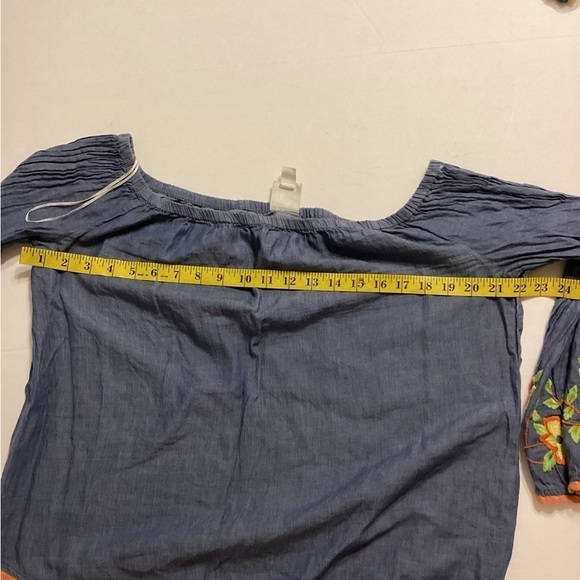 Ivy Jane Floral Embroidered Blouse Size Ex Small - Picture 7 of 11